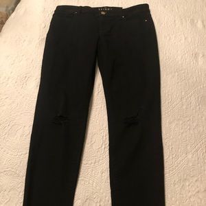 NWT Distressed Black Jeans